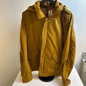Vintage Woman Mustard Hooded Jacket scotch and soda